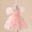 Ball Gown Scoop Puff Sleeves Flower Girl Dresses with Bow Knot