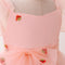 Ball Gown Scoop Puff Sleeves Flower Girl Dresses with Bow Knot