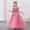Ball Gown Cold Shoulder Short Sleeves Flower Girl Dresses with Beading