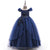Ball Gown Cold Shoulder Short Sleeves Flower Girl Dresses with Beading