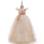 Ball Gown Cold Shoulder Short Sleeves Flower Girl Dresses with Beading