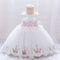 Ball Gown Scoop Sleeveless Flower Girl Dresses with Beading