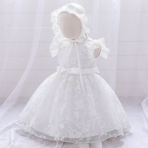 Ball Gown Scoop Flying Sleeves Flower Girl Dresses with Applique