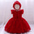 Ball Gown Scoop Flying Sleeves Flower Girl Dresses with Applique