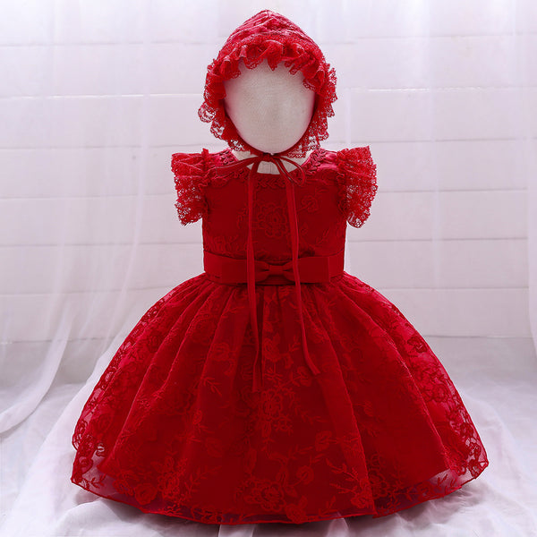 Ball Gown Scoop Flying Sleeves Flower Girl Dresses with Applique