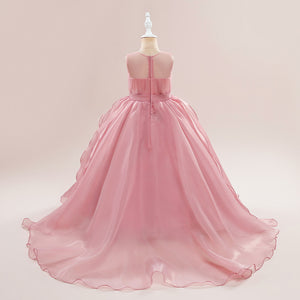 Ball Gown Scoop Sleeveless Flower Girl Dresses with Ruffles