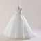 Ball Gown Scoop Sleeveless Flower Girl Dresses with Ruffles