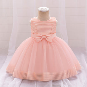 Ball Gown Scoop Sleeveless Flower Girl Dresses with Bow Knot