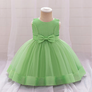 Ball Gown Scoop Sleeveless Flower Girl Dresses with Bow Knot