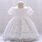 Ball Gown Square Neck Tulle Flower Girl Dresses with Lace