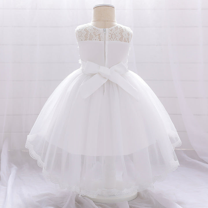 Ball Gown Scoop Sleeveless Flower Girl Dresses with Solid Flowers