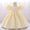 Ball Gown Scoop Puff Sleeves Flower Girl Dresses with Solid Flowers