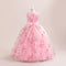 Ball Gown Scoop Sleeveless Flower Girl Dresses with Solid Flowers
