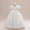 Ball Gown Square Neck Puff Sleeves Flower Girl Dresses with Ruched