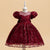 Ball Gown Scoop Puff Sleeves Flower Girl Dresses with Sequins