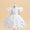 Ball Gown Scoop Puff Sleeves Flower Girl Dresses with Sequins