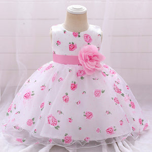 Ball Gown Scoop Sleeveless Flower Girl Dresses with Solid Flowers