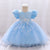 Ball Gown Scoop Puff Sleeves Flower Girl Dresses with Beading