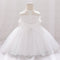 Ball Gown Scoop Sleeveless Flower Girl Dresses with Beading