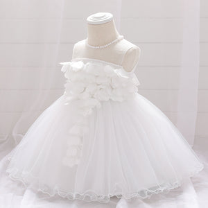 Ball Gown Scoop Sleeveless Flower Girl Dresses with Beading