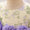 Ball Gown Scoop Puff Sleeves Flower Girl Dresses with Solid Flowers