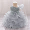 Ball Gown Asymmetrical Sleeveless Flower Girl Dresses with Tiered