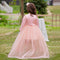 Ball Gown Scoop 3/4 Sleeves 2 Pieces Flower Girl Dresses with Bow knot