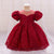 Ball Gown Scoop Puff Sleeves Flower Girl Dresses with Lace