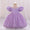 Ball Gown Scoop Puff Sleeves Flower Girl Dresses with Lace