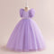 Ball Gown V-Neck Sleeveless Flower Girl Dresses with Sequins