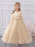 Ball Gown Scoop Long Sleeves Flower Girl Dresses with Lace