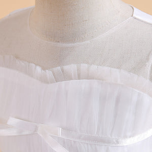 Ball Gown Scoop Sleeveless Tiered Flower Girl Dresses