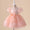 Ball Gown Scoop Puff Sleeves Flower Girl Dresses with Lace