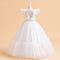 Ball Gown Scoop Flying Sleeves Flower Girl Dresses with Sash