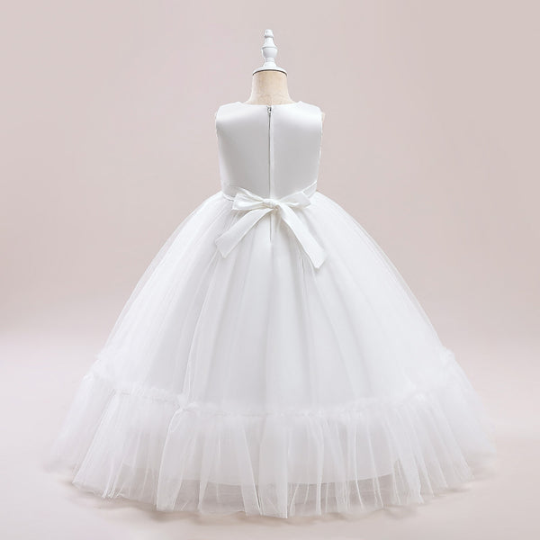 Ball Gown Scoop Sleeveless Sash Flower Girl Dresses