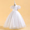 Ball Gown Scoop Puff Sleeves Sequins Flower Girl Dresses