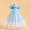 Ball Gown Scoop Puff Sleeves Sequins Flower Girl Dresses