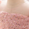 Ball Gown Scoop Puff Sleeves Tiered Flower Girl Dresses