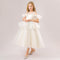 Ball Gown Cold Shoulder Short Sleeves Ruffles Flower Girl Dresses