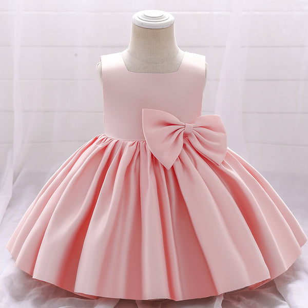 Ball Gown Square Neck Sleeveless Ruched Flower Girl Dresses