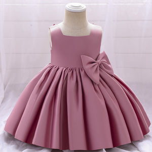 Ball Gown Square Neck Sleeveless Ruched Flower Girl Dresses