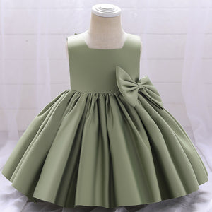 Ball Gown Square Neck Sleeveless Ruched Flower Girl Dresses