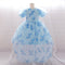 Ball Gown Scoop Puff Sleeves Ruched Flower Girl Dresses