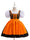 Ball Gown Square Neck Short Puff Sleeves Tea-Length Halloween Dresses for Girls With Bowknot & Pleats