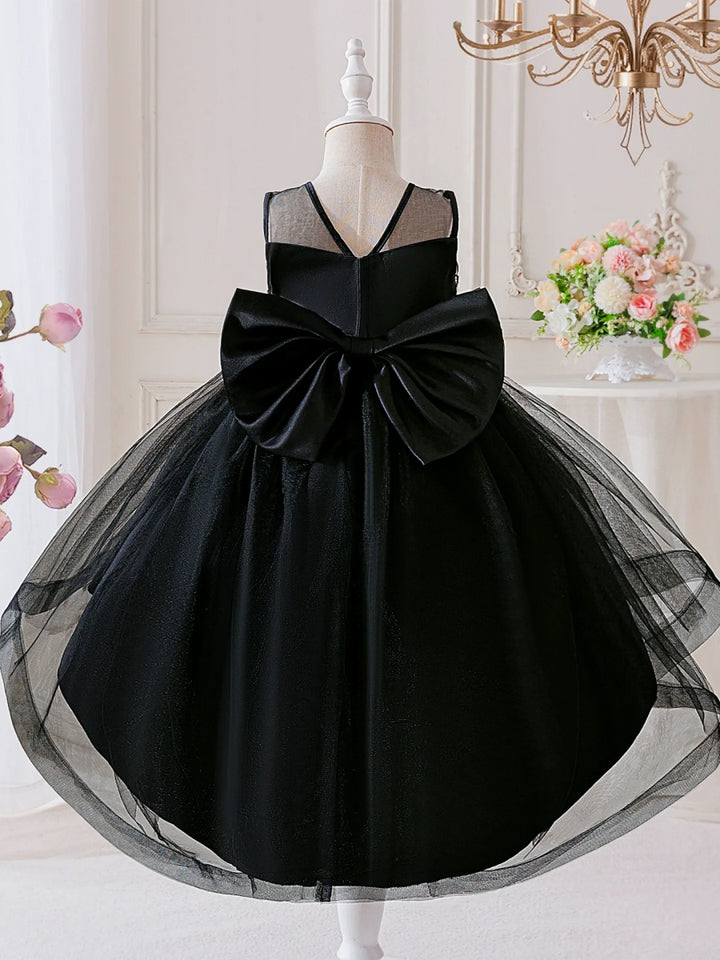 Ball Gown Crew-Neck Sleeveless Knee-Length Halloween Dresses for Girls With Applique &amp; Beadings