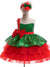A-Line/Princess One-Shoulder Sleeveless Christmas Dresses for Girls WIth Bowknot & Sequins