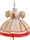 A-Line/Princess Scoop Puff Sleeves Christmas Dresses for Girls WIth Embroidery