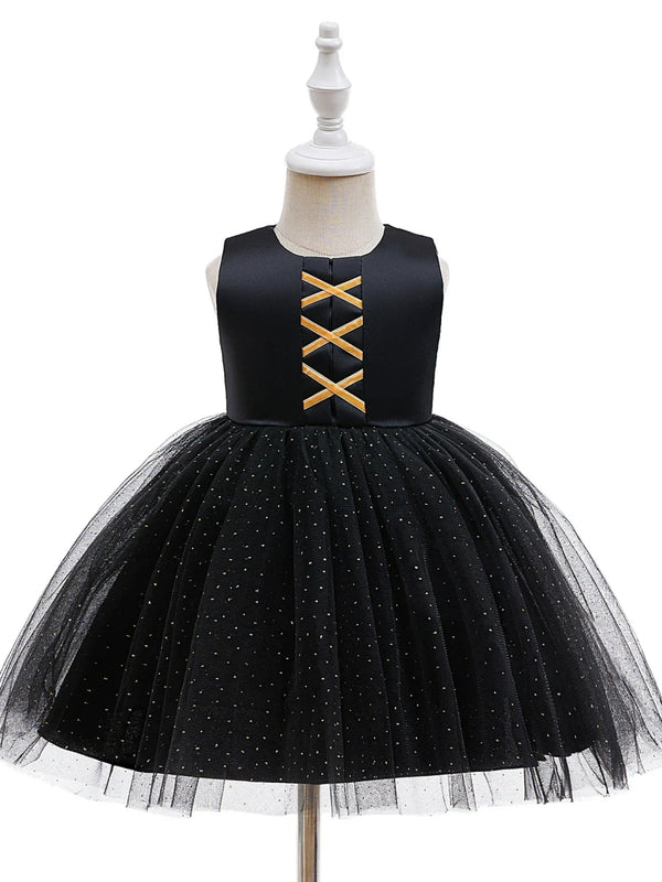Ball Gown Square Neck Sleeveless Knee-Length Halloween Dresses for Girls