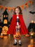 A-Line/Princess Square Neck Sleeveless Knee-Length Halloween Dresses for Girls With Hooded Cape