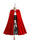 A-Line/Princess Square Neck Sleeveless Knee-Length Halloween Dresses for Girls With Hooded Cape
